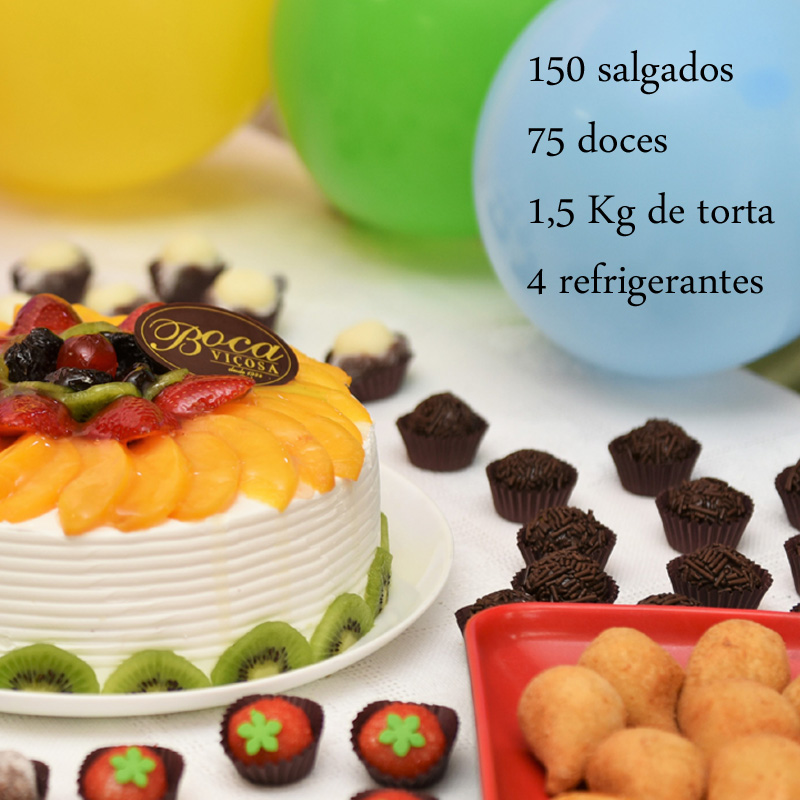 Kit festa, bolo, doces e salgados 150$ - Serviços - Cidade